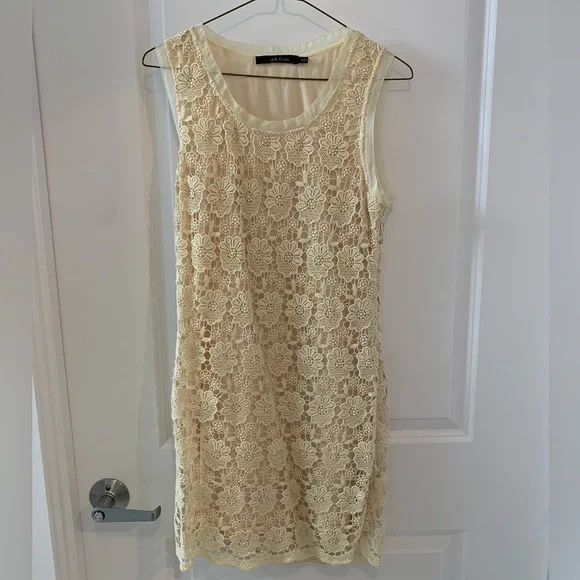 Ark & Co Dresses | Ark & Co Off White Lace Dress | Color: Cream/White | Size: M | Sarahmbisch9422's Closet